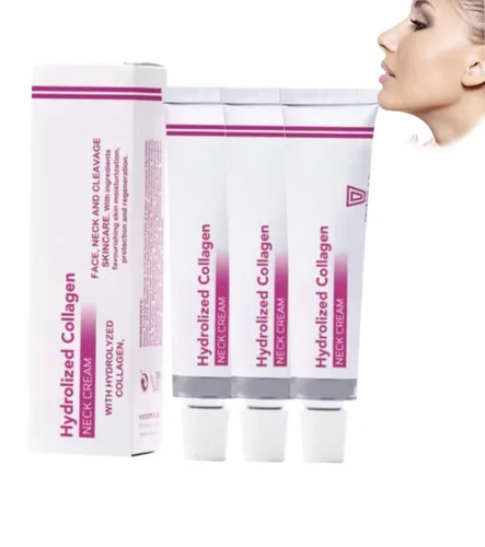 Vista 7 de España NECKPON Crema de cuello de colágeno hidrolizado, crema reafirmante para el cuello que aprieta la piel flácida antienvejecimiento crema