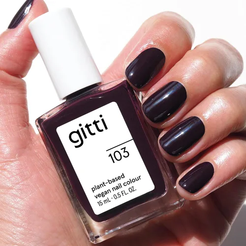 Vista 35 de gitti Esmalte de uñas a base de plantas No tóxico, libre de 30, basado en ingredientes de origen natural, libre de crueldad, vegano