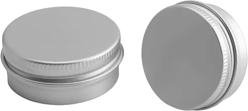 Vista 10 de Othmro Latas redondas de metal de 8.3 onzas, latas de aluminio, contenedores recargables de 8.5 fl oz, botellas de lata con tapa de tornillo