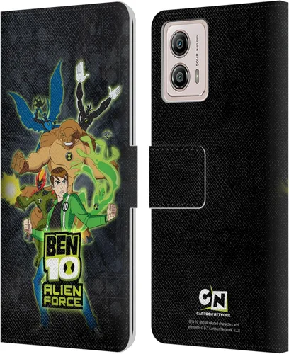 Vista 8 de Head Case Designs Funda con licencia oficial de Ben 10: Alien Force Omnitrix Graphics - Funda de piel tipo cartera compatible con Motorola Moto G53