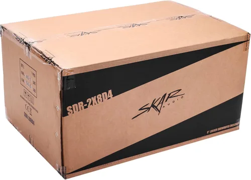 Vista 6 de Skar Audio Caja de subwoofer ventilada de la serie SDR con carga dual de 8 pulgadas y 1400 W SDR-2X8D4