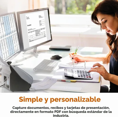 Vista 4 de Ambir ImageScan Pro 820ix (DS820ix-AS) Escáner de ID y documento dúplex de alta velocidad con alimentador automático de documentos y escaneo de 20
