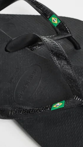 Vista 4 de Havaianas Women's Brasil Flip Flops Negro