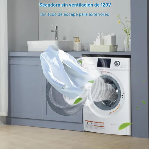 Vista 5 de Combo de lavadora y secadora todo en uno de 2.7 pies cúbicos, secadora compacta sin ventilación de 24 pulgadas con gran capacidad de 26.7 libras