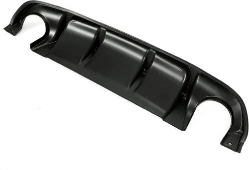 Vista 9 de HECASA Difusor trasero compatible con Infiniti Q50 2014-2017 parachoques alerón divisor plástico negro
