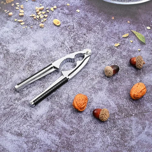 Vista 7 de Nut Crackers - Galletas de nuez de alta resistencia con 2 tenedores/púas de acero inoxidable para mariscos, cascanueces con mango antideslizante
