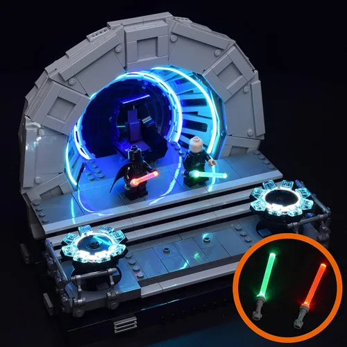 Vista 4 de LightGo Kit de iluminación LED diseñado para Lego 75352 Emperor's Throne Room Diorama Building Set - No incluye modelo (versión remota)