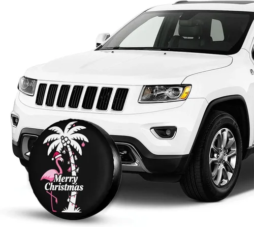 Vista 26 de Cool Cat and UFO Spare Tire Cover Wheel Protectors Dust-Proof Wheel Tire Cover Fit Trailer, Rv, Sand Many Vehicle 14inch