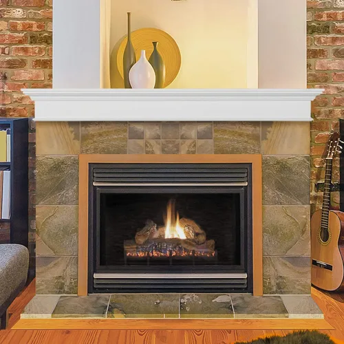 Vista 7 de Pearl Mantels 610-60 Henry Mantel Mantel MDF, 60", pintura blanca