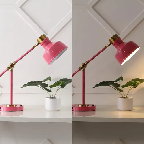 Vista 3 de JONATHAN Y JYL7124D Allegra - Lámpara de tarea LED cantiléver ajustable de 18.5", con puerto de carga USB, clásica, costera, industrial, rústica