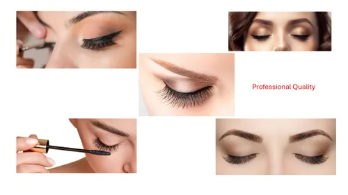 Vista 6 de Red Cherry Pestañas postizas #WSP cabello humano, 6 pares, 100% cabello humano, hechas a mano, sin látex, color negro