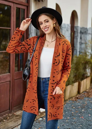 Vista 3 de Grace Karin - Chaqueta de manga larga con bolsillos frontales abiertos para mujer