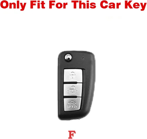 Vista 3 de Leather TPU Car Key Case Cover, for Nissan X-Trail T32 Juke F15 Qashqai J11 Murano Tiida Maxima Altima Quest Livina Nismo
