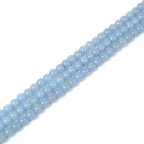 Vista 6 de 7 piedras preciosas de chakras de 0.157 in redondas de cristal curativo sueltas de 16 pulgadas para hacer cuentas de joyería