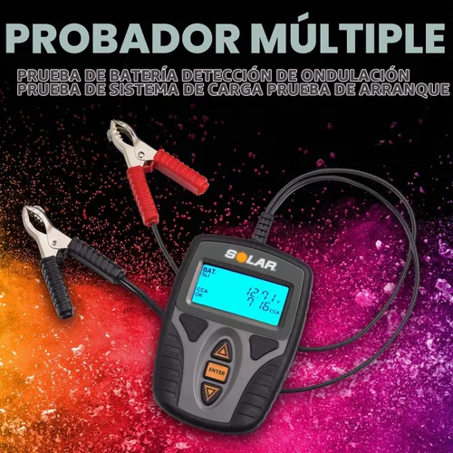 Vista 2 de Clore Automotive SOLAR Comprobador de Batería y Sistema Digital de 12V