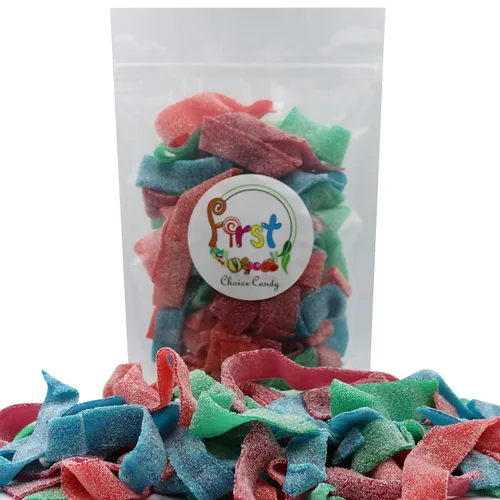 Vista 2 de Tiras de gomitas ácidas de todos los colores (Sabor surtido, 1 libra)