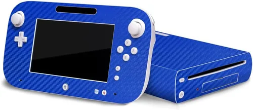Vista 9 de 3D Carbon Fiber Black - Air Release Vinyl Decal Faceplate Mod Skin Kit by System Skins - Compatible with Nintendo Wii U Console