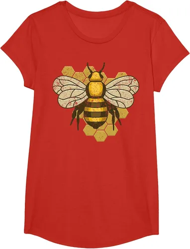 Vista 9 de Retro Beekeeper Beekeeper Honey Bumblebee Vintage Saves Bees T-Shirt Asphalt Grey