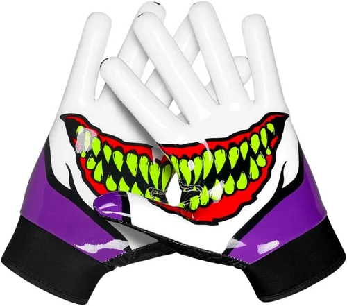 Vista 8 de SLEEFS Guantes receptores de fútbol [1 par] – Antideslizantes, agarre de silicona pegajosa – Tallas para jóvenes y adultos