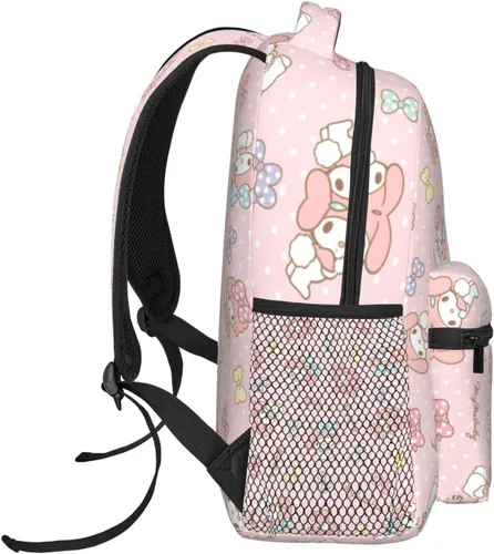 Vista 3 de UNIOND Mochila Kawaii para niñas de 17 pulgadas, mochila de estudiante impresa en 3D, linda mochila informal ligera de viaje, Mochila informal2