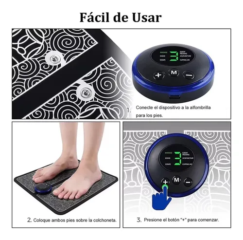 Vista 2 de Tapete Masajeador Electroestimulador De Pies