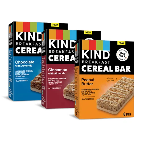 Vista 13 de KIND - Barras de proteínas para desayuno.
