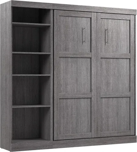 Vista 21 de Bestar Cama Murphy completa, gris corteza, pur, 59 W