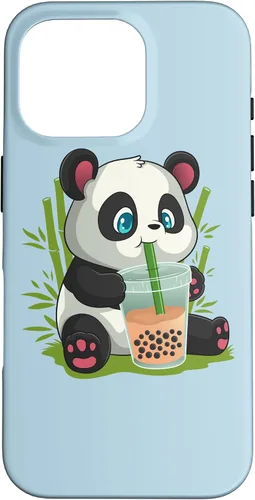 Vista 20 de Kawaii Cute Anime Panda Otaku Japanese Bubble Boba Case for iPhone 17