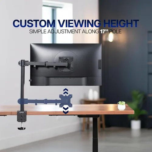 Vista 7 de Soporte de escritorio VIVO para un monitor LCD, para 1 pantalla de hasta 27 pulgadas