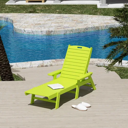 Vista 26 de WestinTrends Malibu Poly - Tumbona reclinable (juego de 2) gris