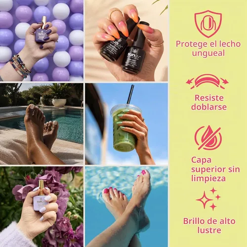 Vista 9 de SUNUV Juego de 2 capas base y superior de gel sin Hema y TPO de 0.5 fl oz