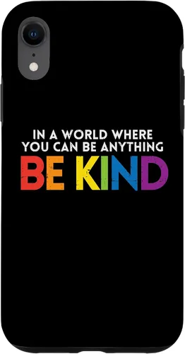 Vista 8 de Funda de regalo para iPhone 14 World Be Kind Rainbow LGBT Pride Lesbiana Gay Bi Trans