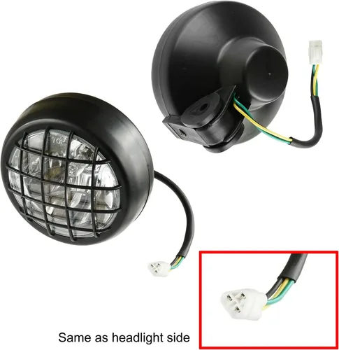 Vista 2 de iJDMTOY Adaptadores hembra de entrada de faro delantero con forma de triángulo de 3 pines con cable de 4 pulgadas compatible con Yamaha 2002-06