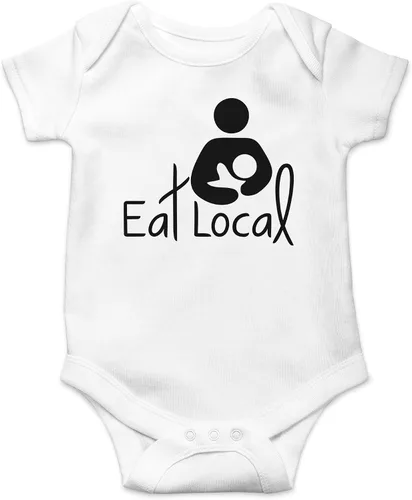 Vista 16 de AW Fashions Eat Local - Body para bebé, divertido y adorable mameluco para recién nacidos, traje unisex