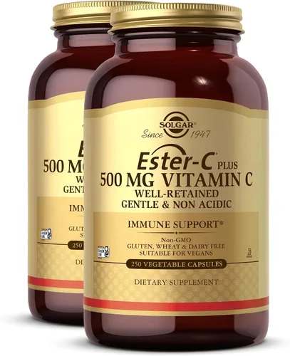 Vista 9 de Solgar Ester-C Plus 500 mg de vitamina C (complejo de ascorbato), 100 Suave y no ácido, antioxidante y apoyo inmunológico - Vegano, sin gluten