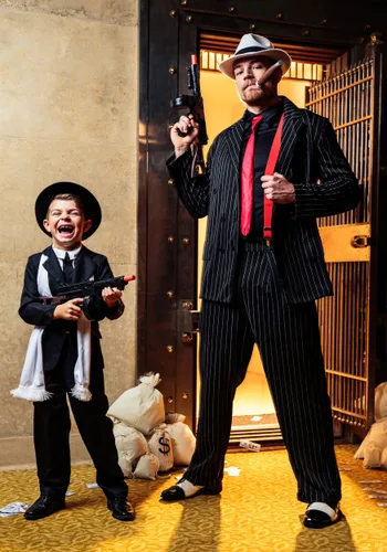 Vista 4 de Traje negro para niños Multicolor