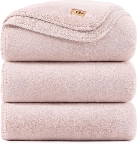 Vista 17 de UGG Whitecap Queen - Manta de forro polar de felpa, 90 x 90 pulgadas, color Se adapta a camas de tamaño Queen y Matrimonial, suave forro polar