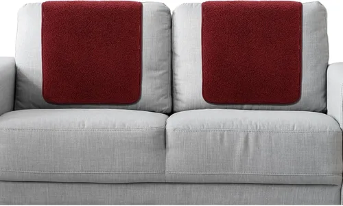 Vista 8 de Frienda 2 piezas de fundas para reposacabezas de sillón reclinable, protector de reposacabezas Sherpa para silla reclinable, sofá, no se desliza