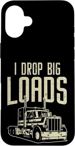 Vista 23 de I Drop Big Loads Semi Truck Truck Driver Trucker - Funda de regalo para iPhone 17