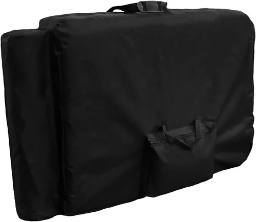 Vista 2 de Mesa de masaje portátil profesional prémium con cojín de lujo de 3.5 pulgadas de grosor (negro)