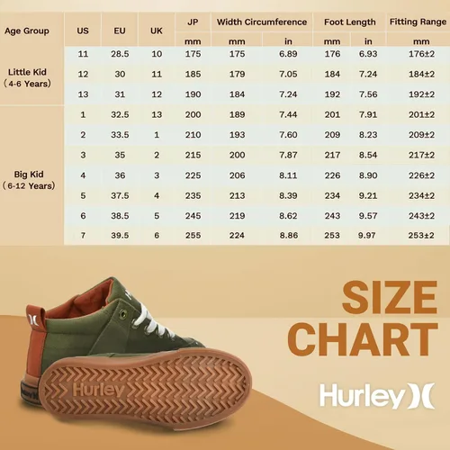 Vista 6 de Hurley Roddy - Tenis deportivos para niños y niñas
