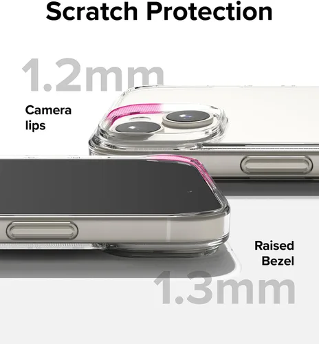 Vista 5 de Ringke Air - Funda compatible con iPhone 15 Plus, delgada, flexible, ligera, delgada, para mujeres y hombres, transparente