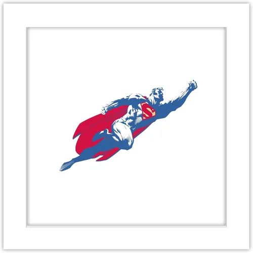 Vista 10 de Trends International Gallery Pops DC Comics Superman - Póster de pared de cómic de héroe, 12 x 12 pulgadas, versión enmarcada en negro