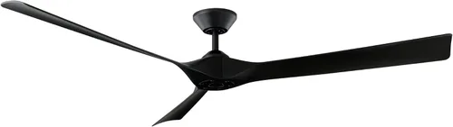 Vista 9 de Torque Smart - Ventilador de techo de 3 aspas para interiores y exteriores, 58 pulgadas, níquel cepillado/ébano con control remoto, funciona