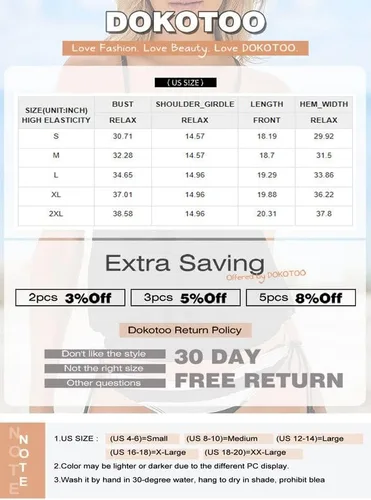 Vista 4 de Dokotoo Conjunto de tankini con estampado de rayas de moda para mujer 2023 (S-3XL)