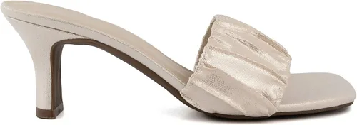 Vista 2 de LONDON FOG Sandalias de vestir Leana para mujer con tacón cómodo