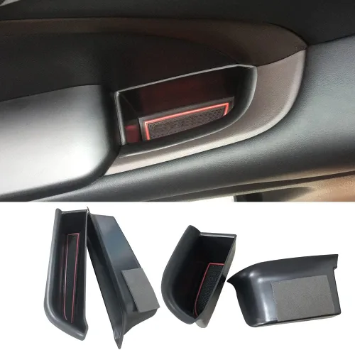 Vista 14 de Manija de bolsillo de almacenamiento lateral delantera, reposabrazos, contenedor de teléfono negro para Mercedes Benz Clase E E350 E400 E500 E63 AMG