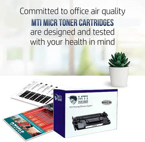 Vista 4 de MTI 89X MICR Toner (Nuevo OEM modificado) Reemplazo de alto rendimiento para impresoras láser HP CF289X Cartucho de tinta magnético M507 M528