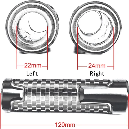 Vista 2 de Manillar de motocicleta Accesorios de aleación de aluminio para manillar de motocicleta Suzuki GSXS GSX-S 125 150 750 1000 F GSX S Agarraderas