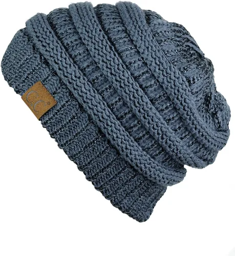 Vista 84 de C.C Trendy Warm Chunky Soft Stretch Cable Knit Beanie